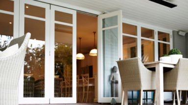 Bifold doors for porch