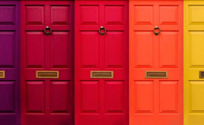 Colourful,English,Doors