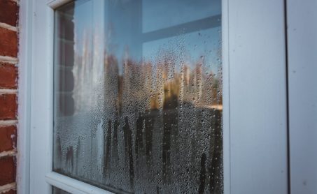 Condensation,On,The,Windows,Strong,,High,Humidity,In,The,Room,