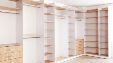 white fitted wardrobes