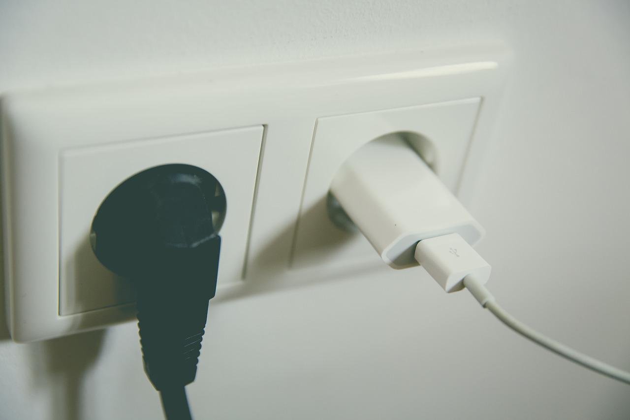 two plugs in wall
