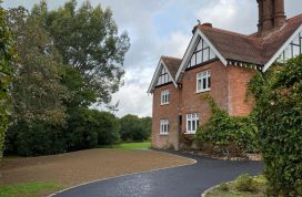 Tarmac,Driveway,With,Landscaping,Works,For,Old,House